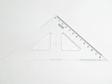 Pravítko trojuhelník s ryskou 12 cm  (252490097)