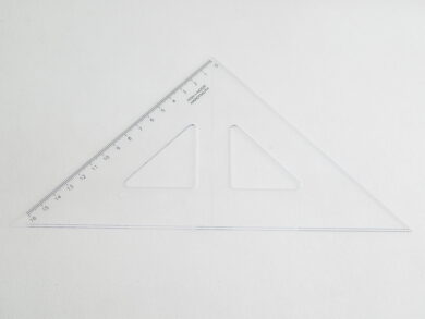 Pravítko trojúhelník s ryskou 16cm  (252490020)