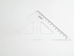 Pravítko trojuhelník s ryskou 12 cm