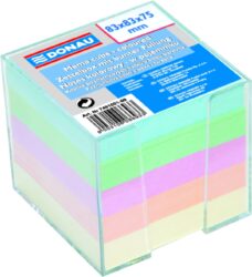 Blok poznámkový nelepený v zásobníku, mix barev, 92x92 mm - Poznmkov papr v zsobnku 92 x 92 mm, mix barev.
