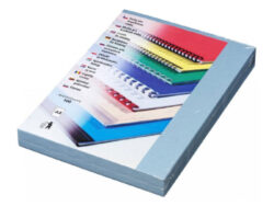 Desky kartónové DELTA A4/100ks, světle modré - Kartonov desky, z jedn strany raba imitace ke. Druh strana hladk matn v barv desek, 250 g/m2.